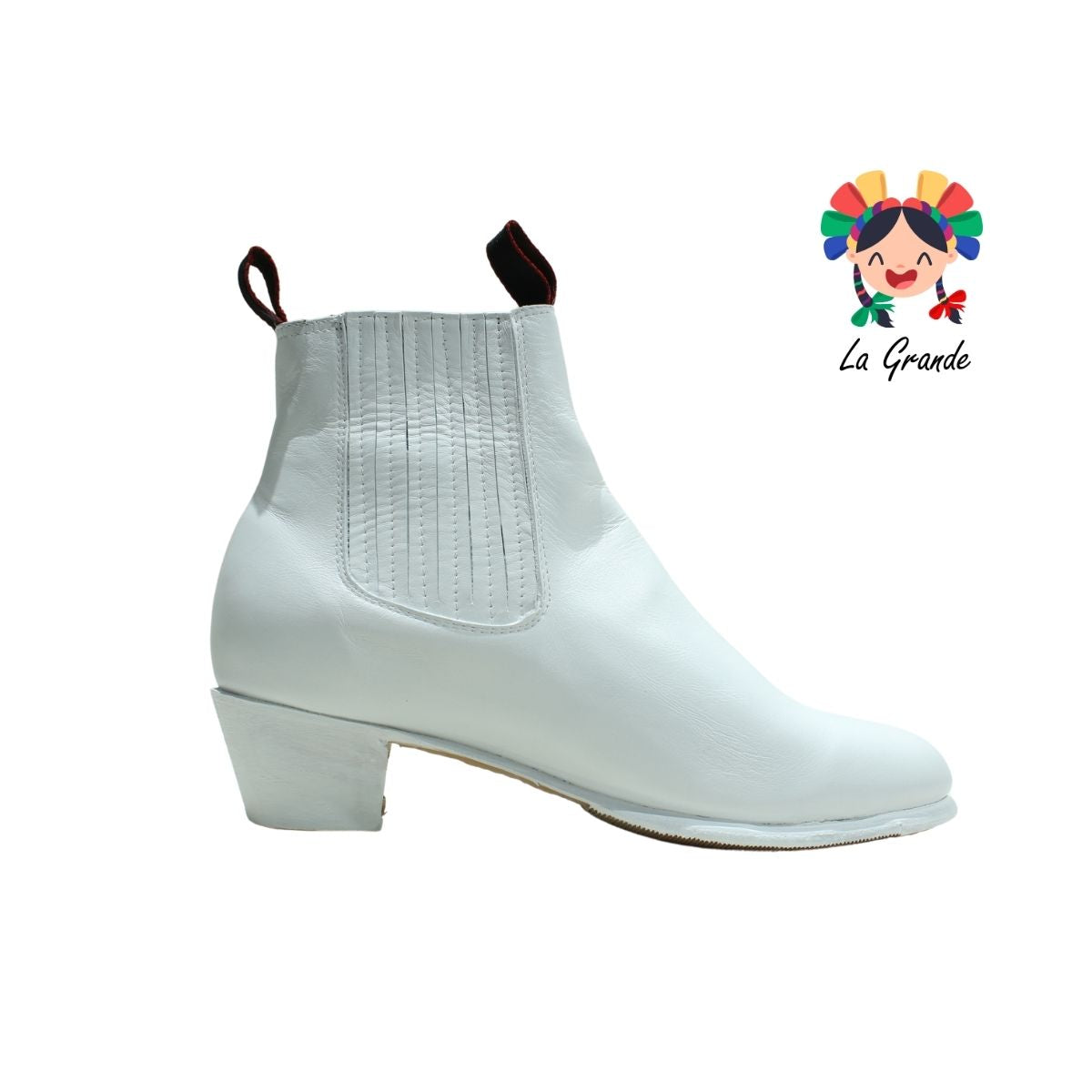DANZA D´AIME Blanco de Piel Bota de Danza para Niño, Joven y Caballero