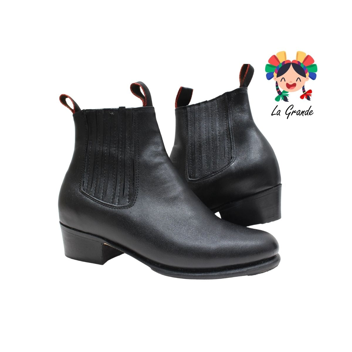 DANZA D´AIME Negro de Piel Bota Danza para Niño, Joven y Caballero