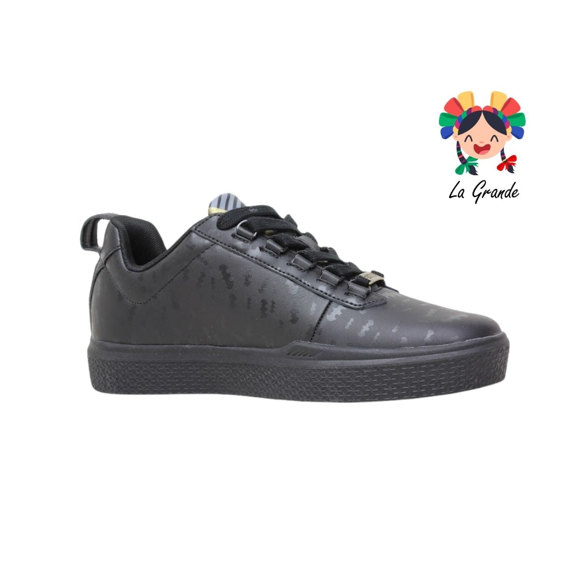 DC3001 K-SWISS Negro Oro Tenis Casual Importado Original para Caballero