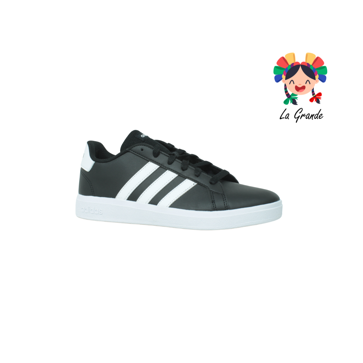 Tenis adidas negro con blanco shop