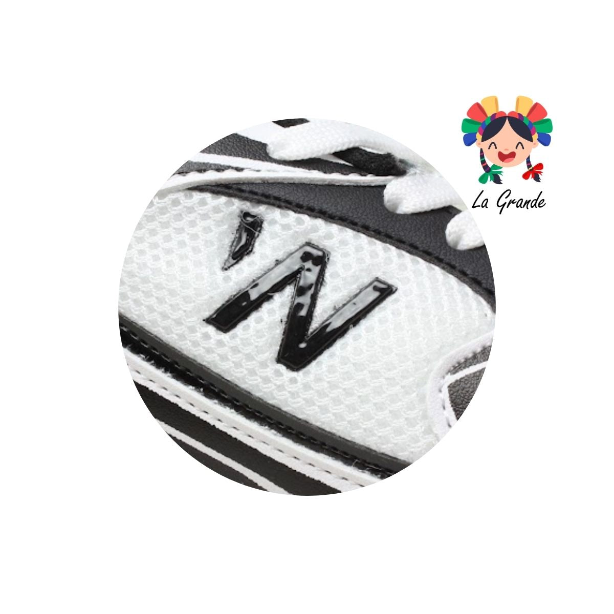 F6 NEW LINE Blanco Negro Tenis Deportivo para Dama y Joven