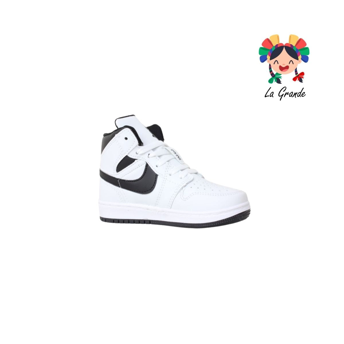 FORCE X-PLOD Blanco Negro Sintético Tenis para Niño