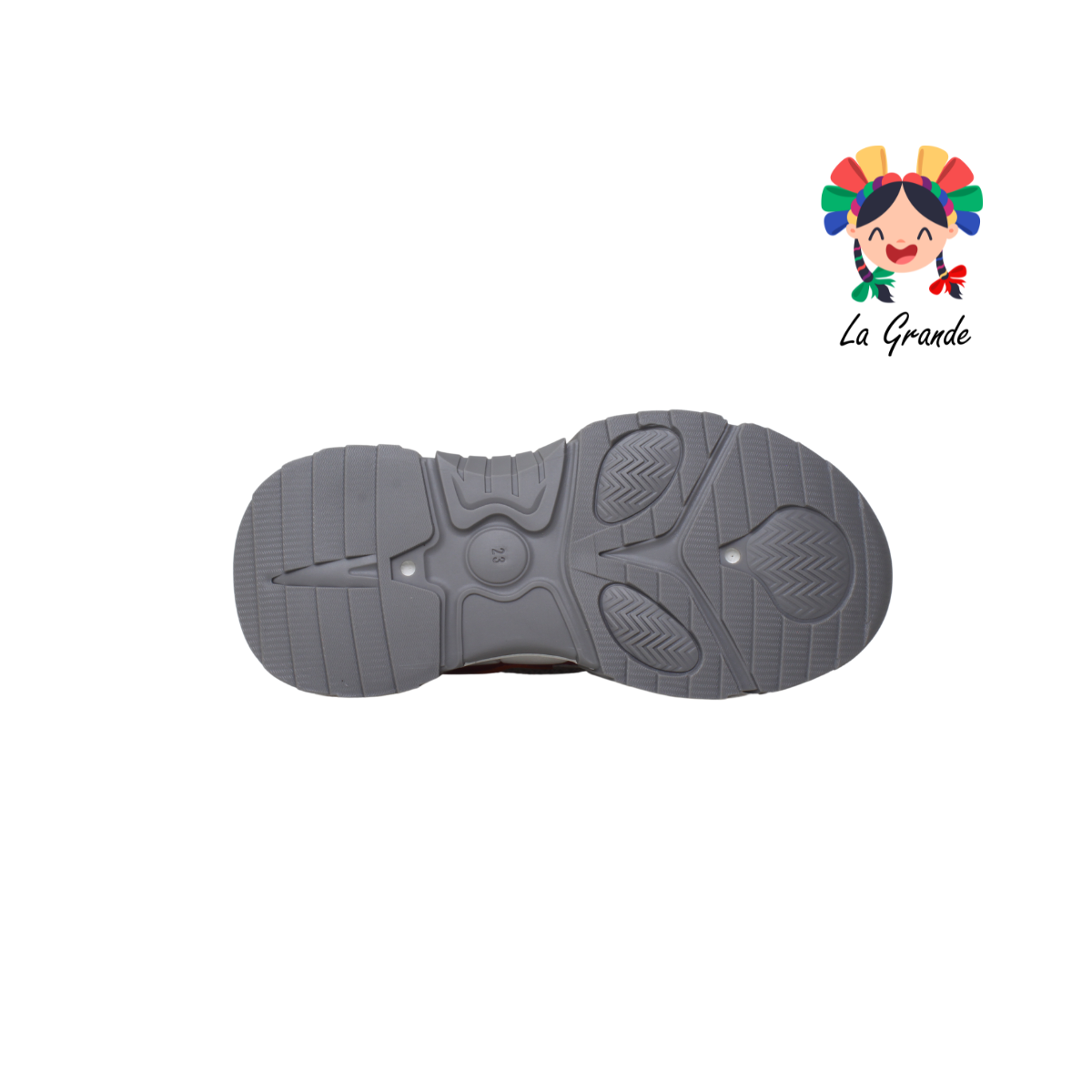 G06-4A FOSUM Beige Rojo Textil Tenis Casual Estilo Urban para Dama