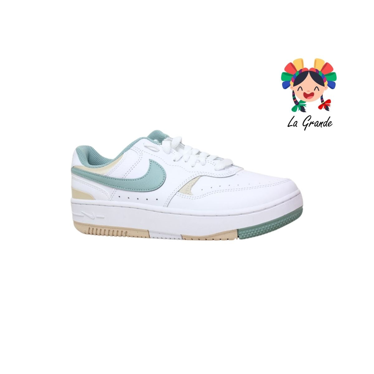GAMMA FORCE NIKE AIR Blanco Verde Tenis Importados para Dama y Joven