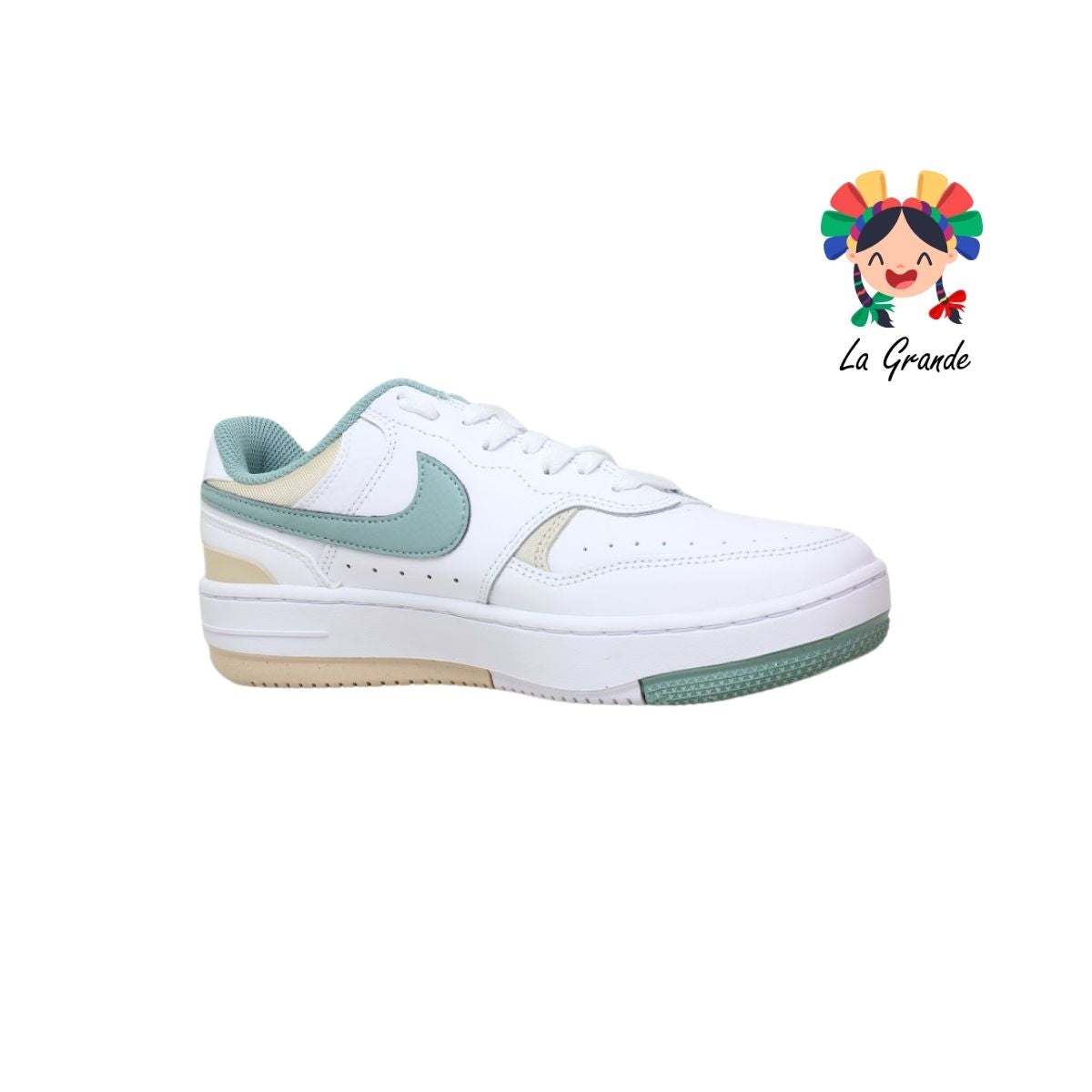 GAMMA FORCE NIKE AIR Blanco Verde Tenis Importados para Dama y Joven