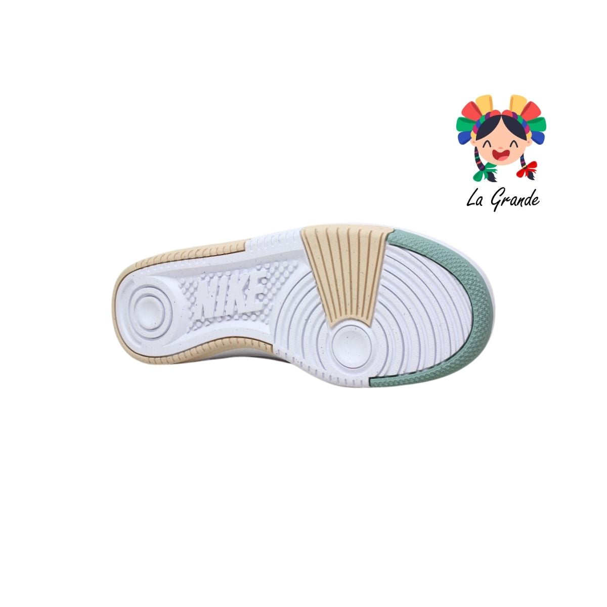 GAMMA FORCE NIKE AIR Blanco Verde Tenis Importados para Dama y Joven