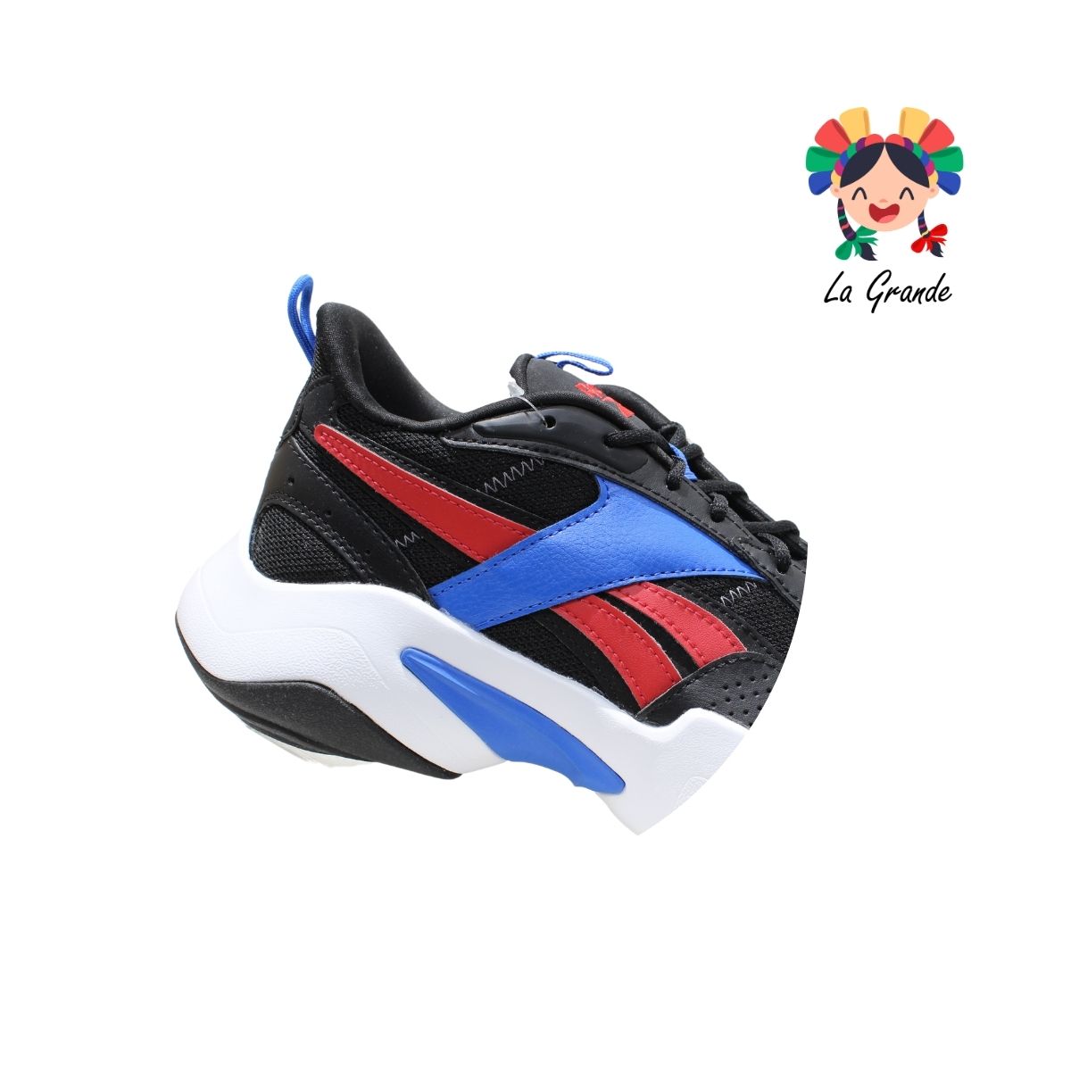SPRING REEBOK Ngo Rojo Azul Tenis Deportivo Original Importado para Dama y Joven