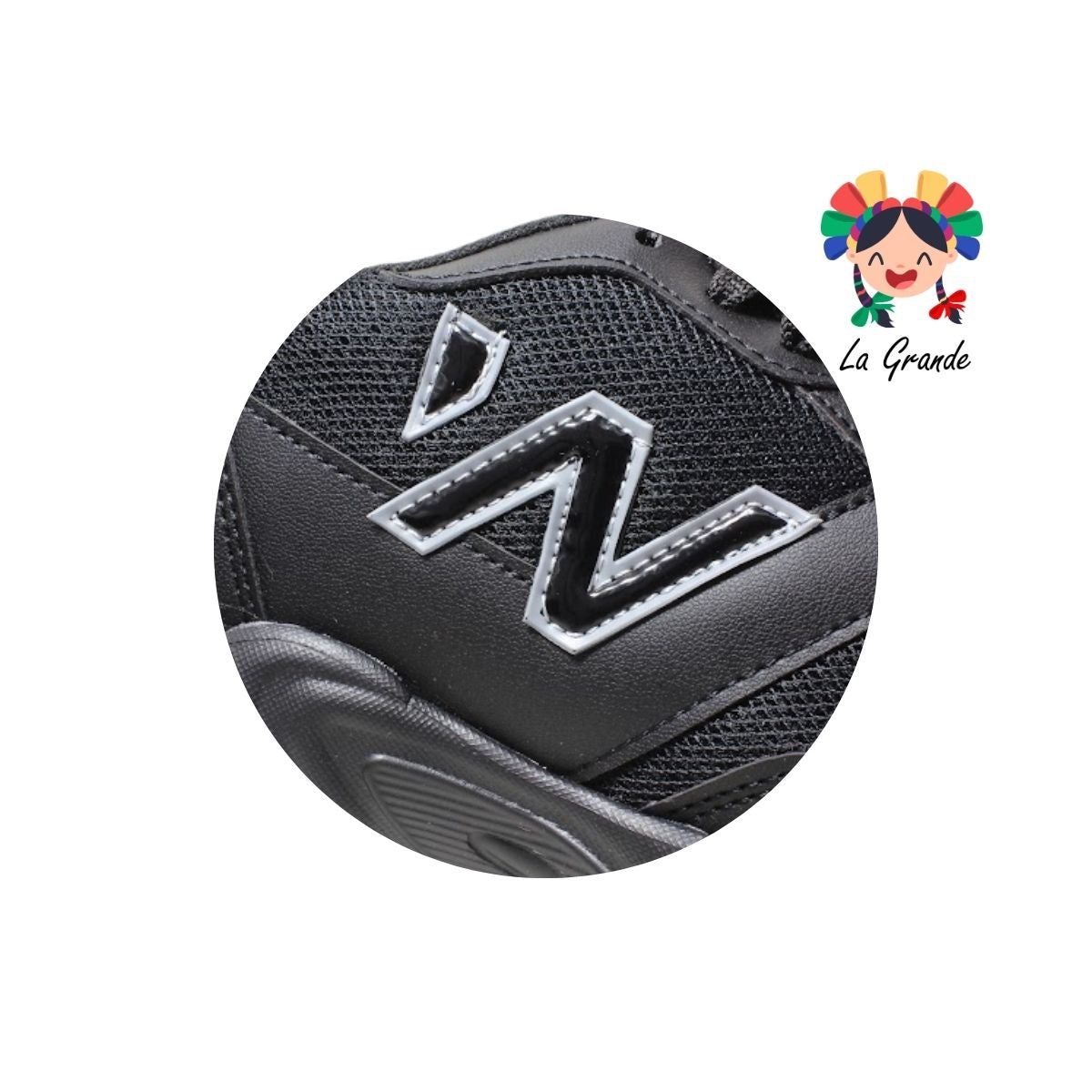 J02 NEW LINE Negro Gris Tenis Deportivo Dama, Joven y Caballero