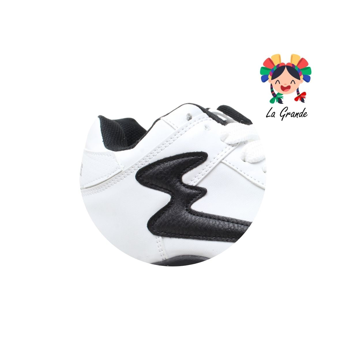 JACK WALKQUIR Blanco Negro Tenis Casual para Caballero