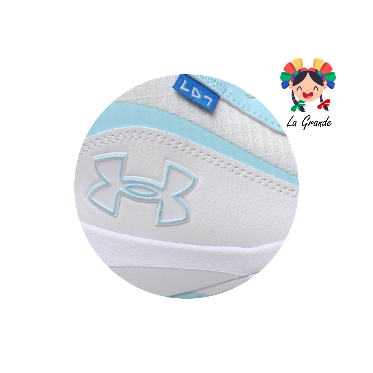 Lockdown 7 UNDER ARMOUR Blanco Azul Tenis Deportivo Original Importado para Caballero