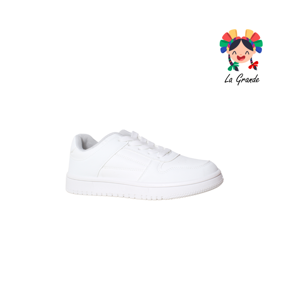 M2306B-1A FOSUM Blanco Gris Tenis Choclo Casual para Dama y Joven