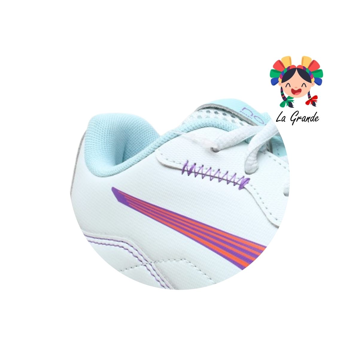 NOVA COURT PUMA Azul Morado Tenis Casual Importado Original para Dama