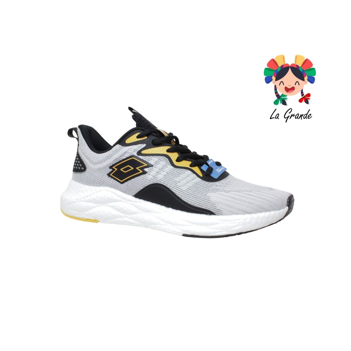 0H468037 LOTTO Grey Orange Tenis Deportivo para Caballero