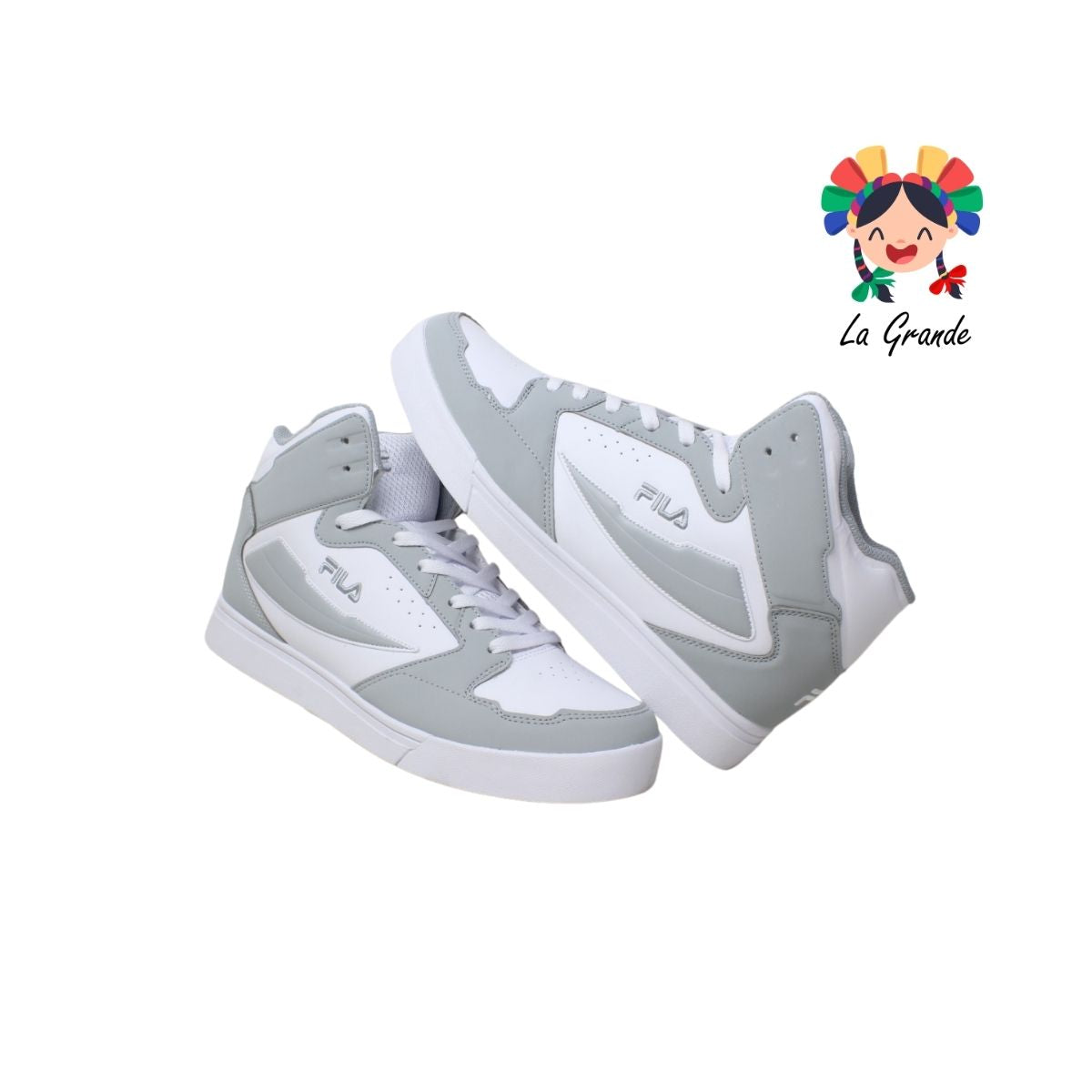 PARELLI FILA Blanco Gris Tenis Casual Imp Orig para Caballero