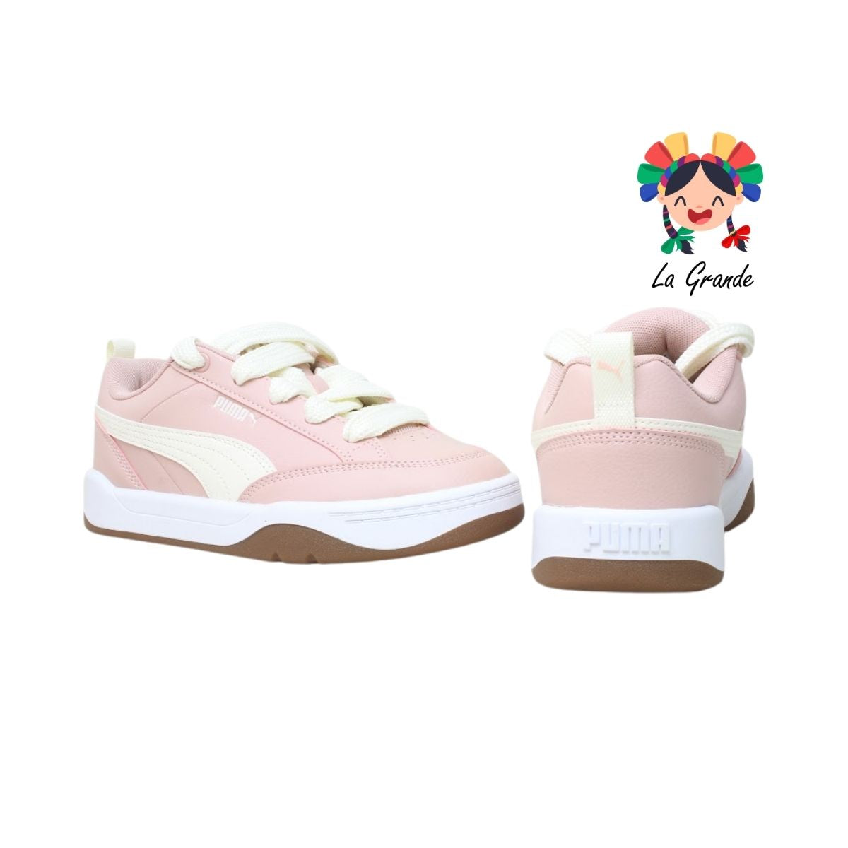 PARK LIFESTYLE PUMA Rosa Ivory Tenis Casual Importados Originales para Dama