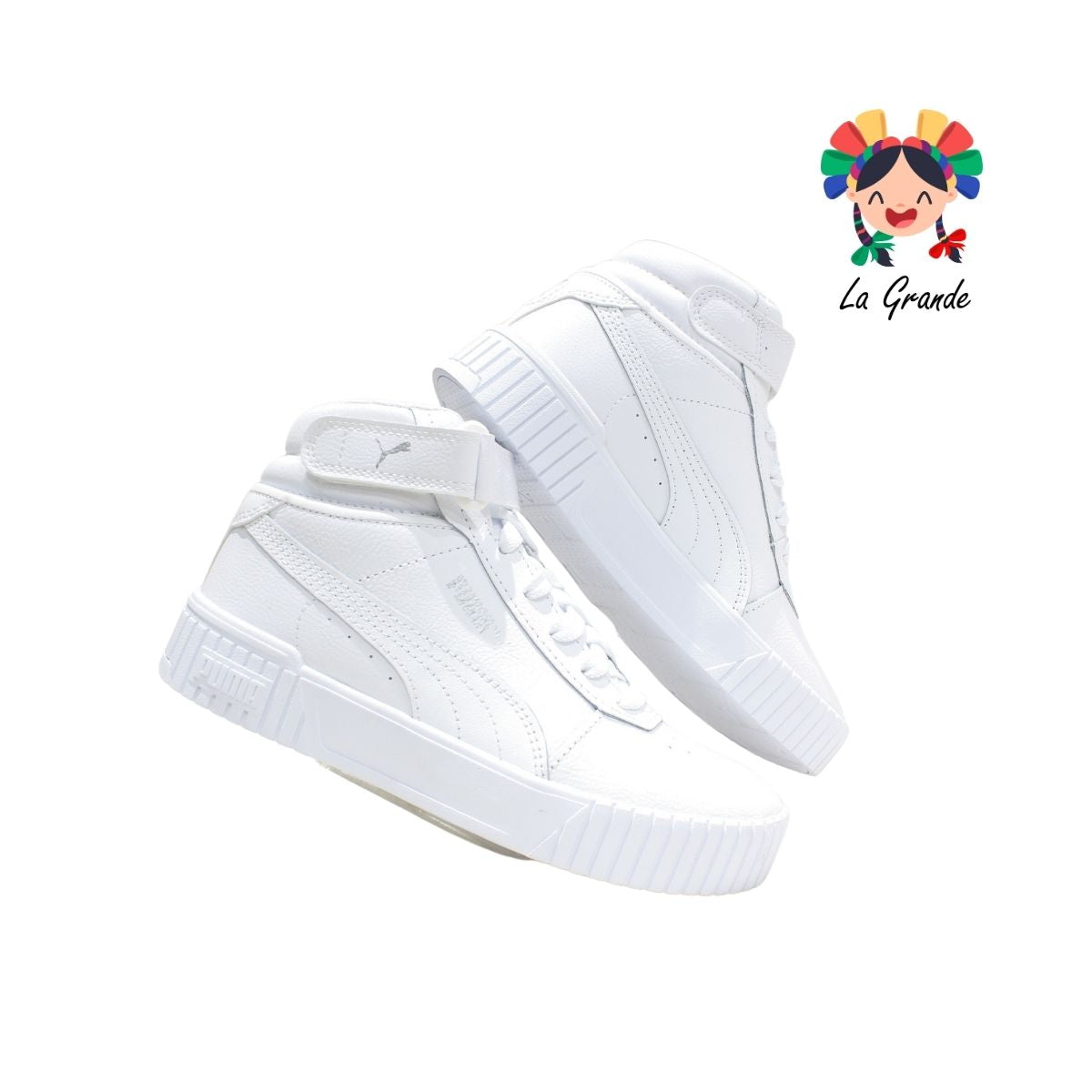5102 PUMA Blanco Sint Tenis Casual Importado Original para Joven y Dama
