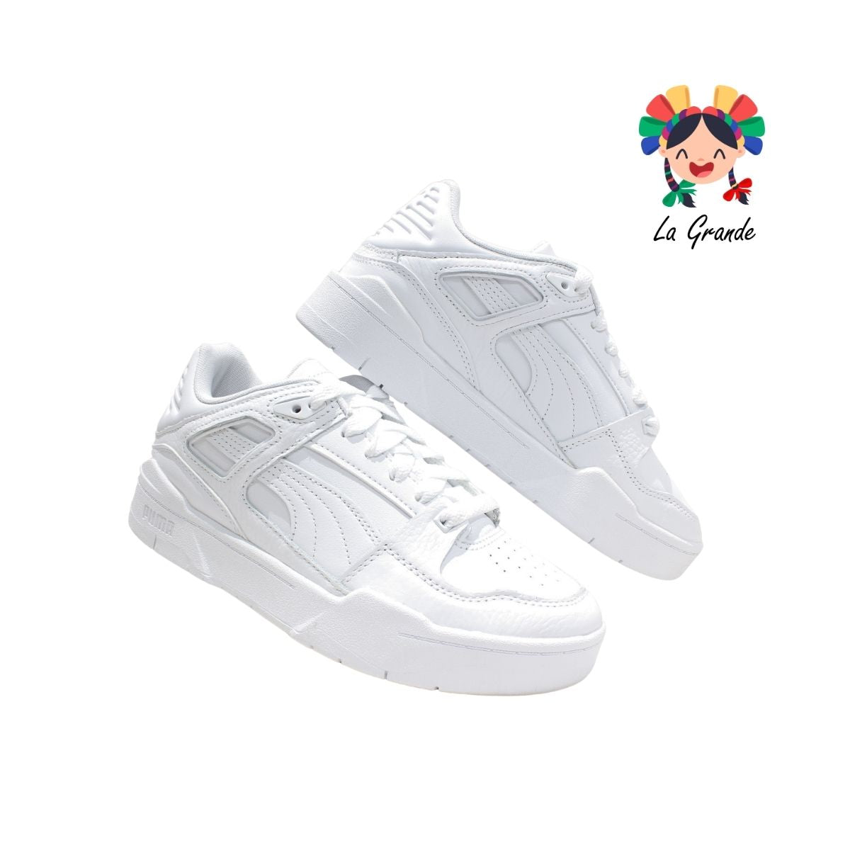 SLIPSTREAM PUMA Blanco Piel Tenis Importado Original para Joven y Dama