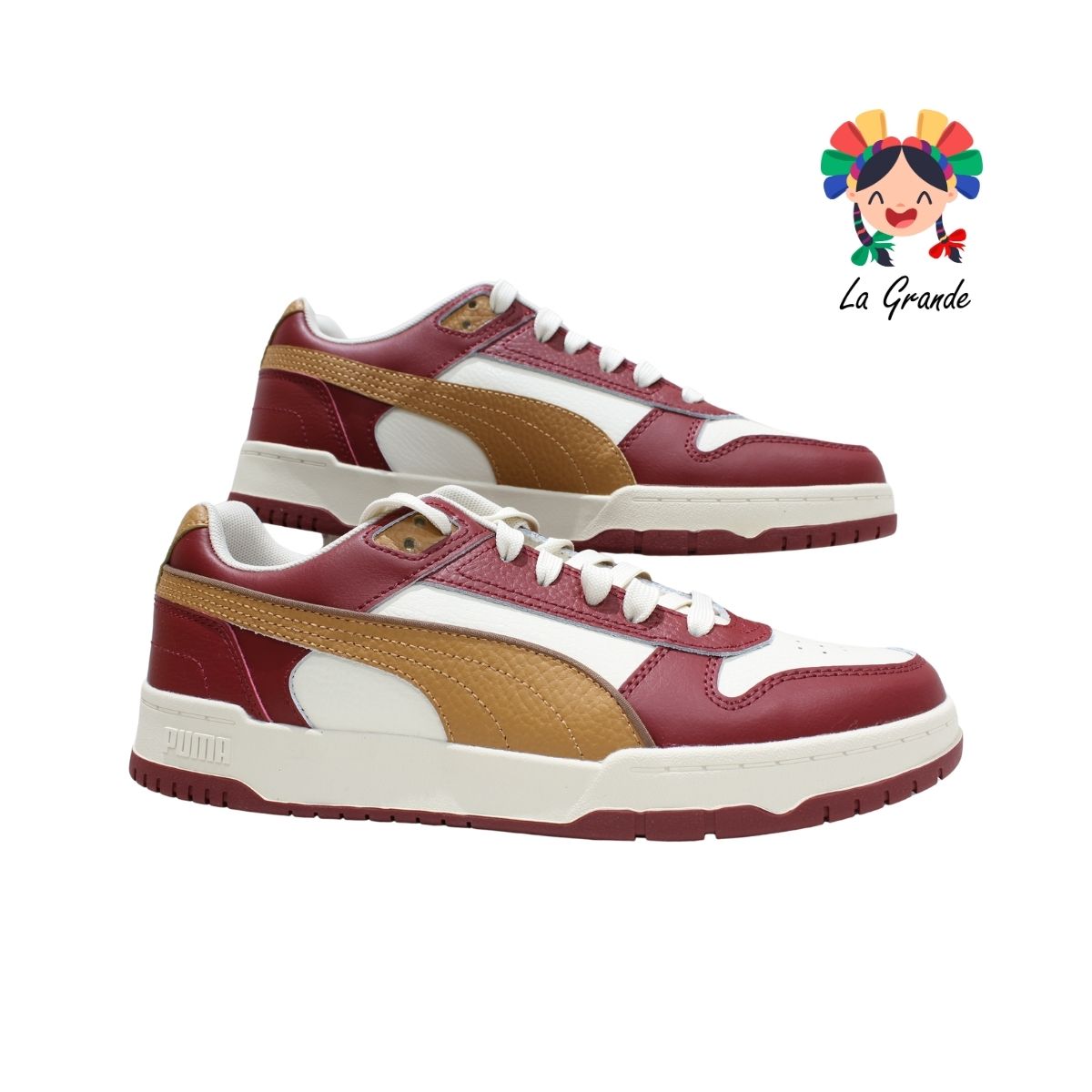 336 GAME PUMA Rojo Beige Tenis Casual Importado Original para Caballero