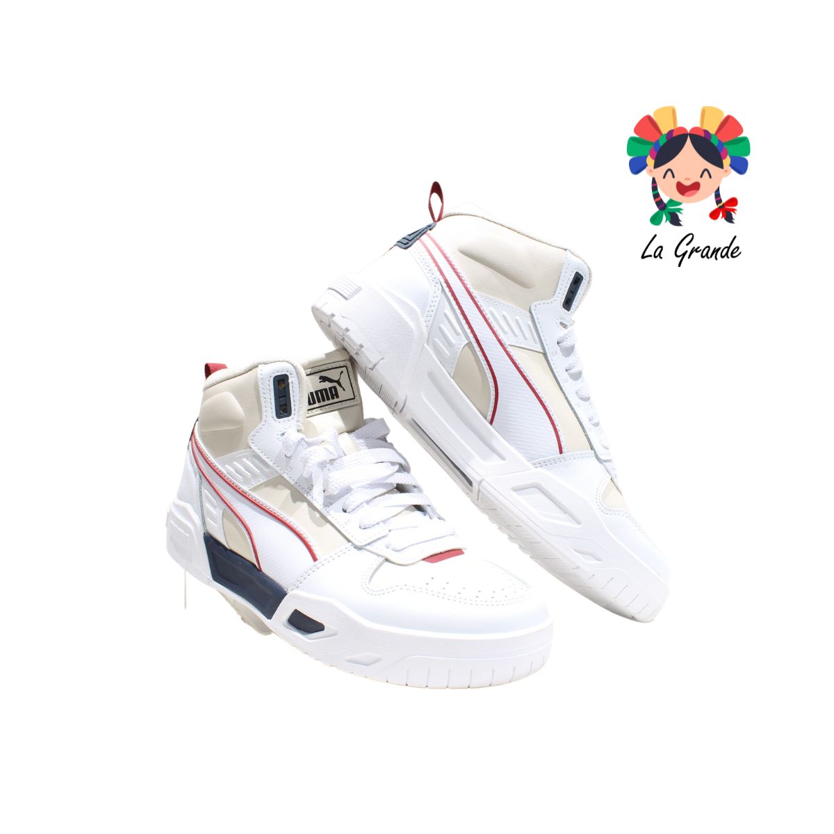 RBD TECH PUMA Blanco Beige Tenis Casual Importado Original para Caballero
