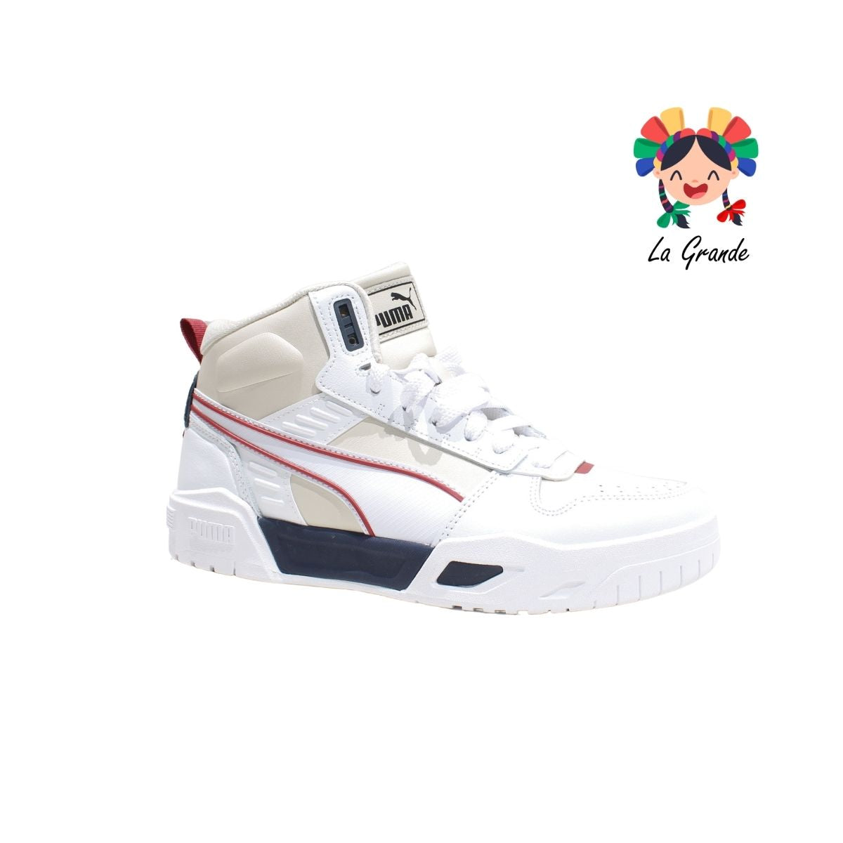 RBD TECH PUMA Blanco Beige Tenis Casual Importado Original para Caballero