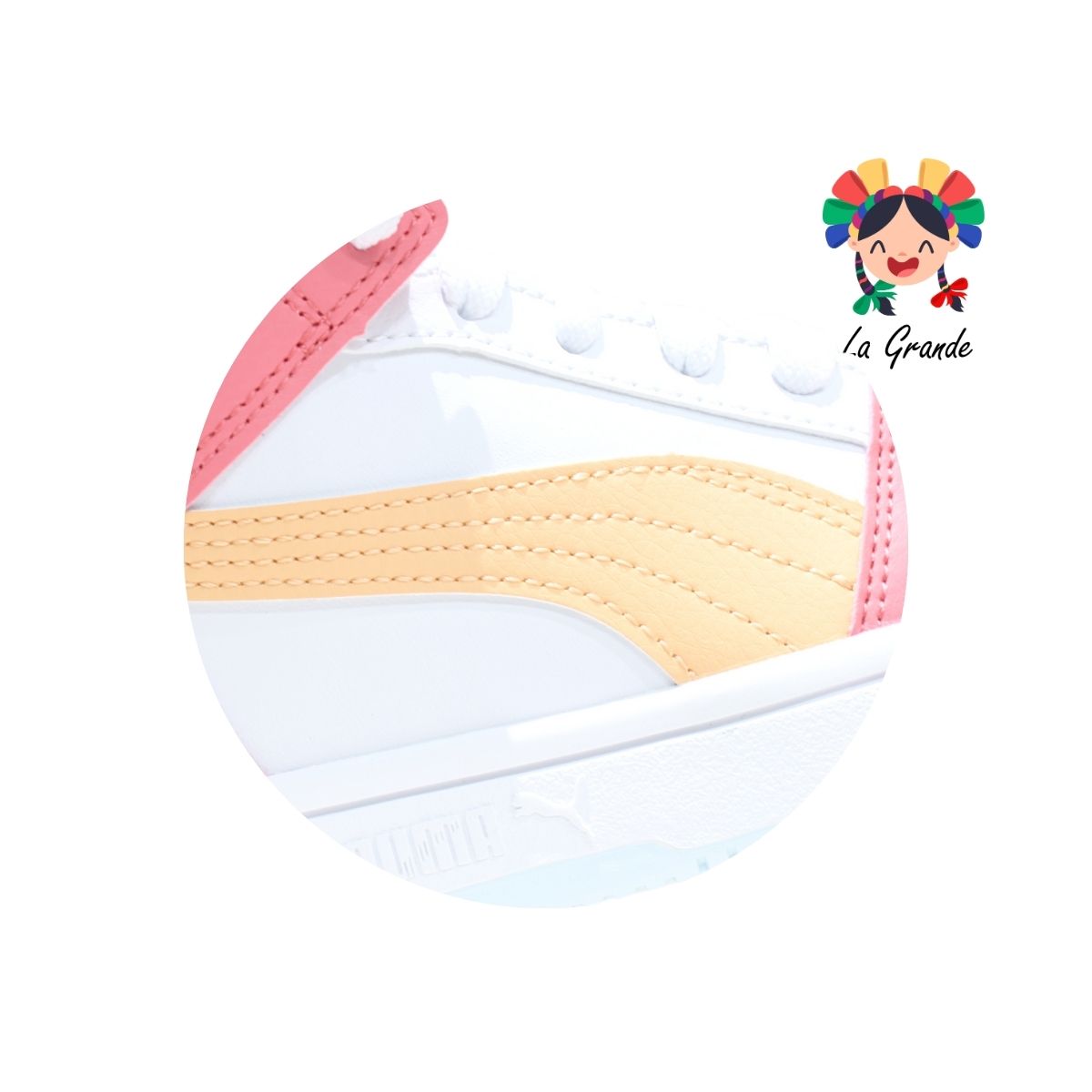 LAYUP PUMA Rosa Verde Sint Tenis Casual Importado Original para Dama