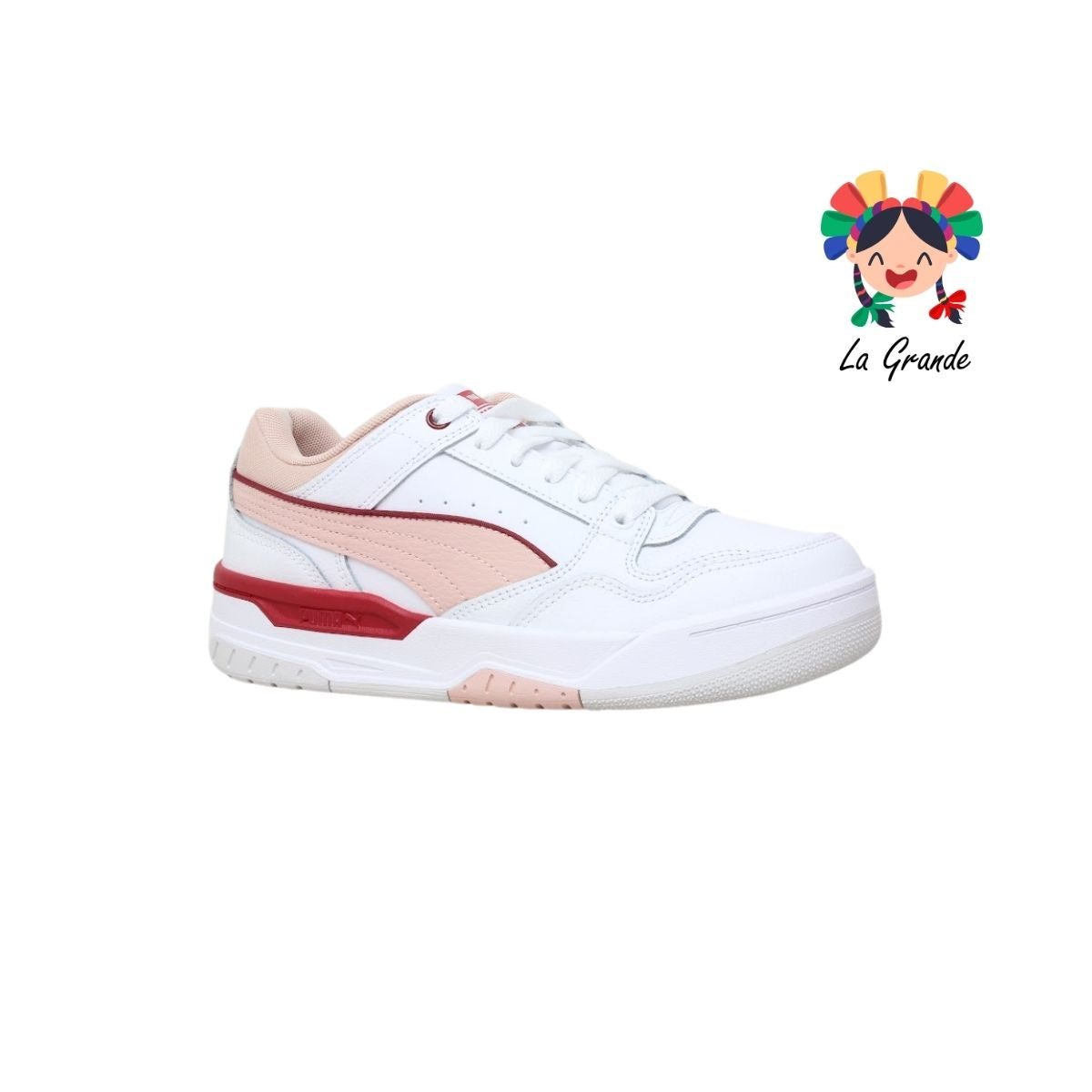 REBOUND RETRO PUMA Bco Rosa Gris Tenis Casual Importados Originales para Dama