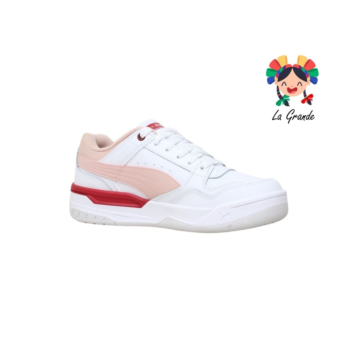 REBOUND RETRO PUMA Bco Rosa Gris Tenis Casual Importados Originales para Dama