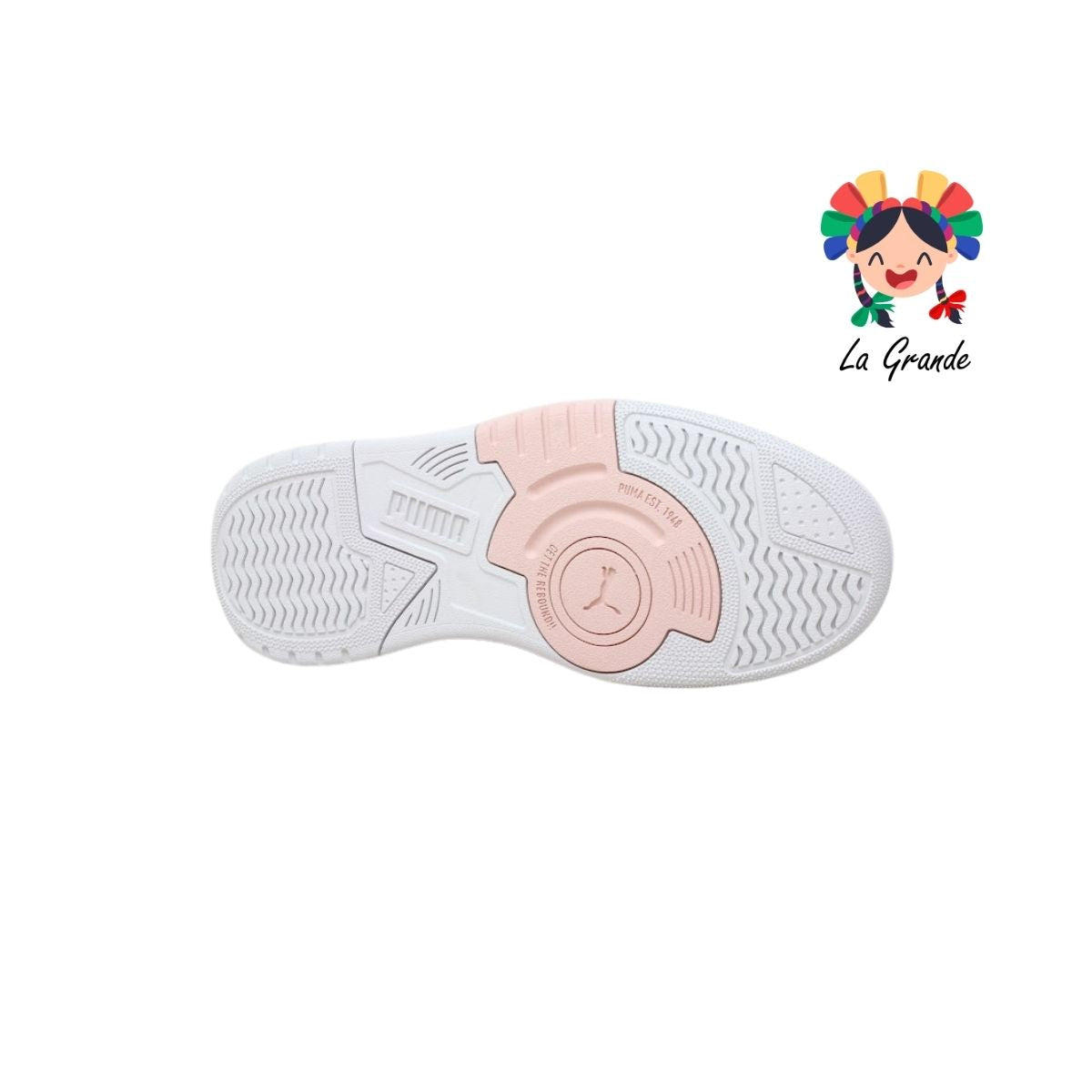 REBOUND RETRO PUMA Bco Rosa Gris Tenis Casual Importados Originales para Dama