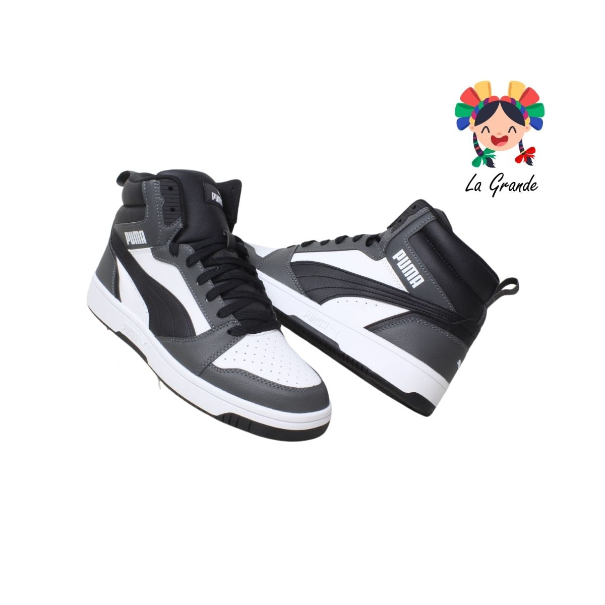 V6 PUMA Negro Blanco Gris Tenis Importado Original para Caballero