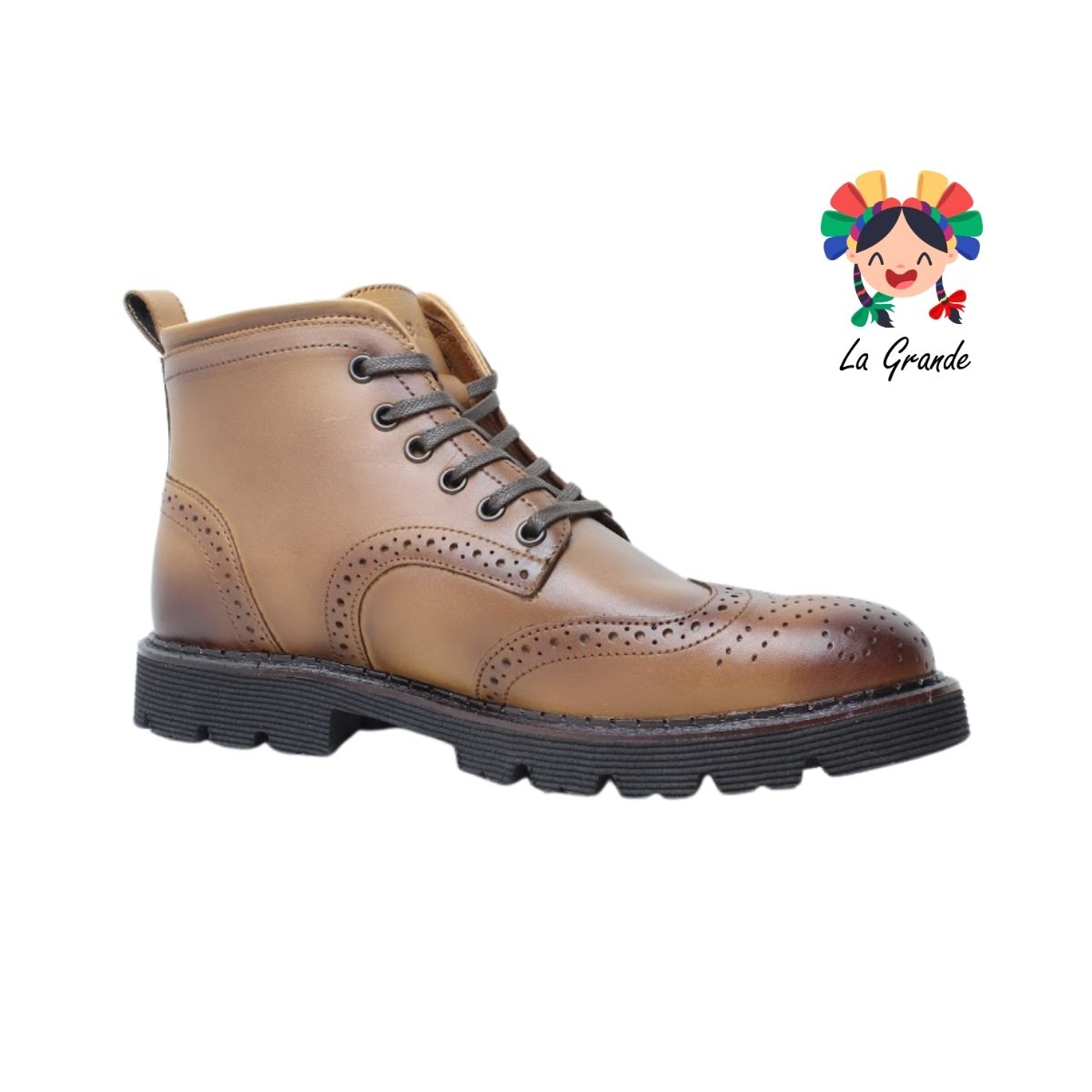 S5704 SABATTER Miel Piel Botín Casual para Caballero