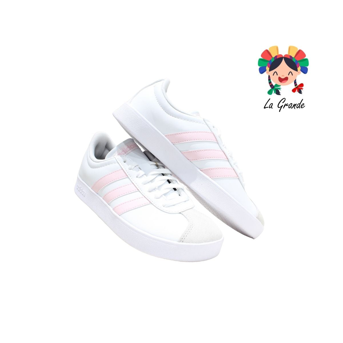 SUMMER ADIDAS Blanco Rosa Tenis Casual Importado Original para Dama