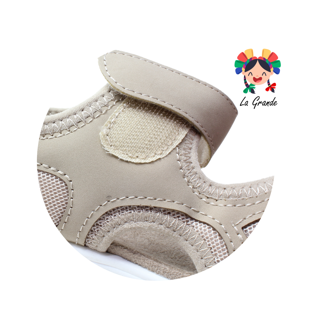 T100 PROKENNEX Taupe Sintético Sandalia Deportiva para Dama