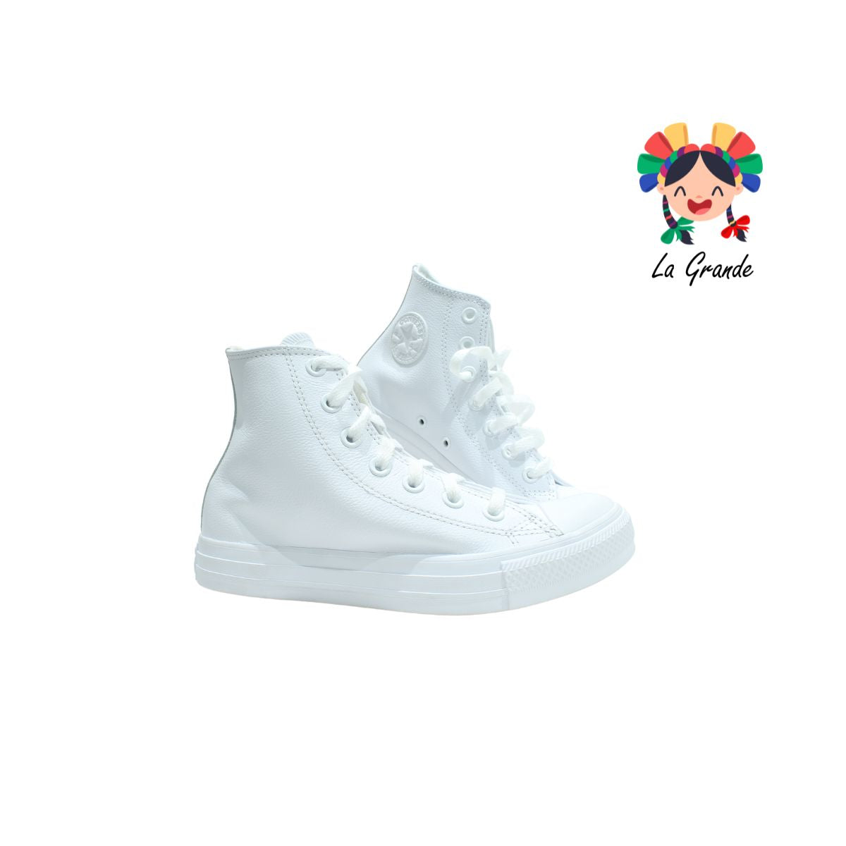 T406 CONVERSE Blanco Piel Tenis Casual Importado Original para Dama, Joven y Caballero