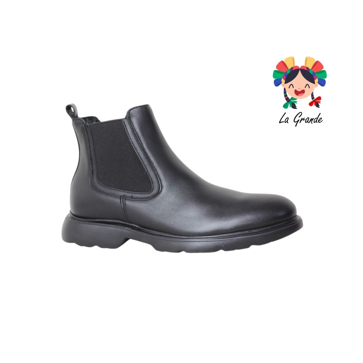 TAY005 SABATTER Negro Piel Botín Casual para Caballero