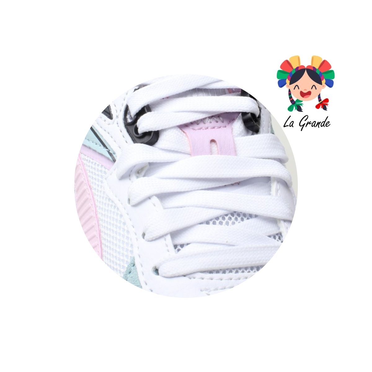 TRINITY PUMA Bco Rosa Tqza Tenis Deportivo Original Importado para Dama