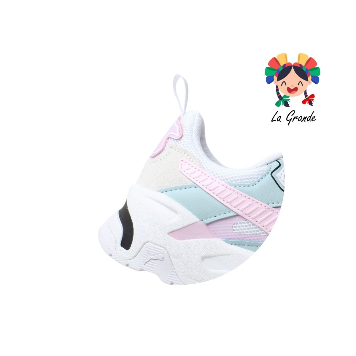 TRINITY PUMA Bco Rosa Tqza Tenis Deportivo Original Importado para Dama