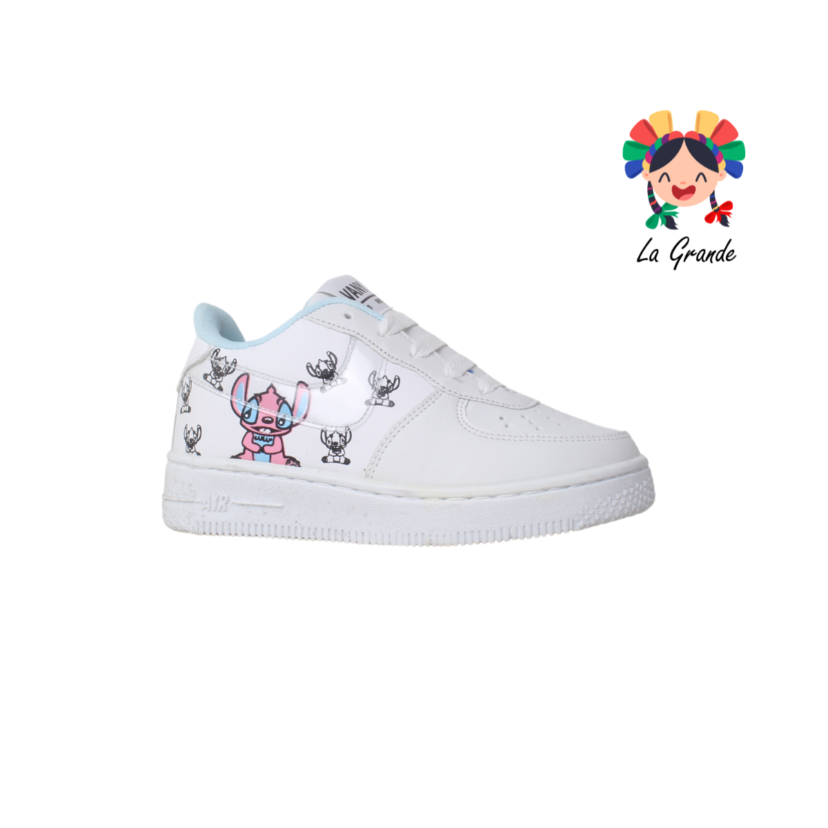 V-09 VANNI CLUB Blanco Cielo Sint Tenis Casual para Niña