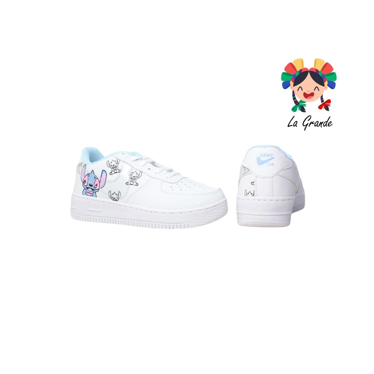 V-09 VANNI CLUB Blanco Cielo Tenis para Dama