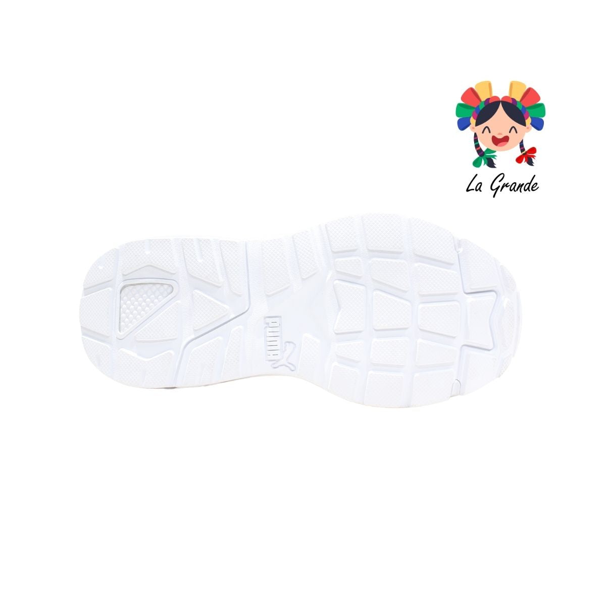 VIS2KJR PUMA Blanco Blanco Tenis Deportivo Original Importado para Dama y Joven