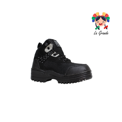 001 ISSUZU Negro Negro Bota de Montaña para Niño