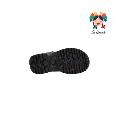 001 ISSUZU Negro Negro Bota de Montaña para Niño