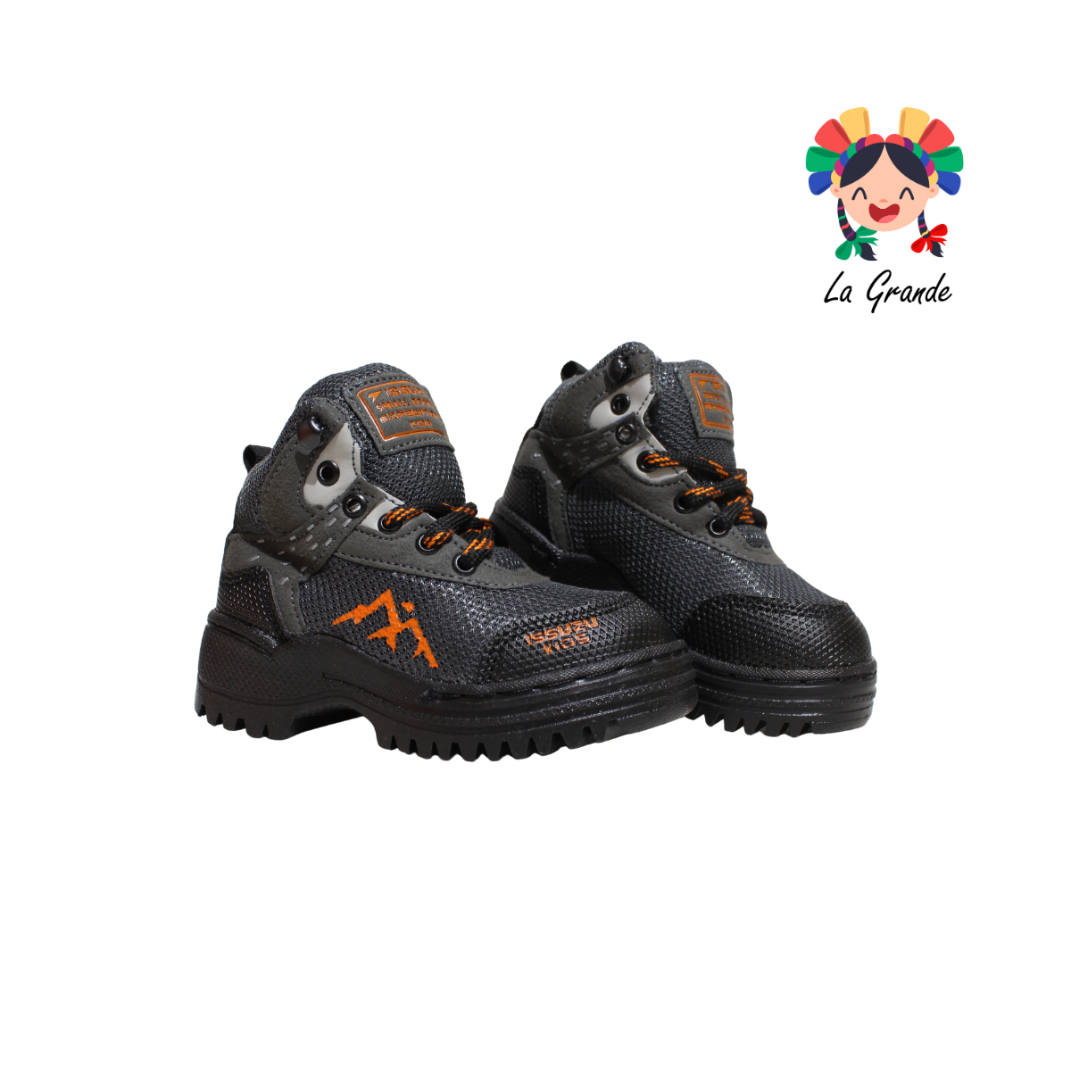 001 ISSUZU Oxford Naranja Bota de Montaña para Niño