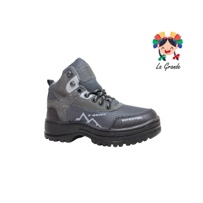 001 ISSUZU Oxford Negro Bota de Montaña para Niño y Jóven