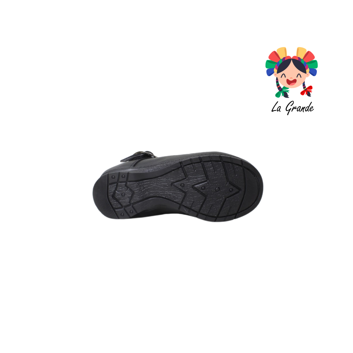002 BRIANDA Negro Sint Zapato Escolar para Niña