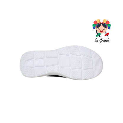 005 KALEB Negro Blanco Tenis Casual para Caballero