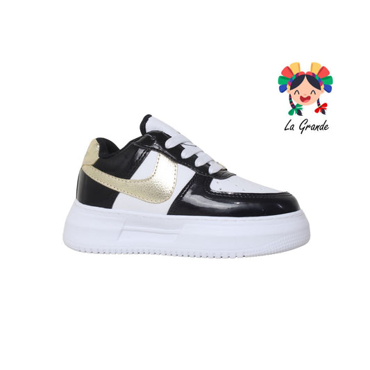 005 ROJO ARANDANO Bco Ngo Oro Sint Tenis Casual para Niña y Niño