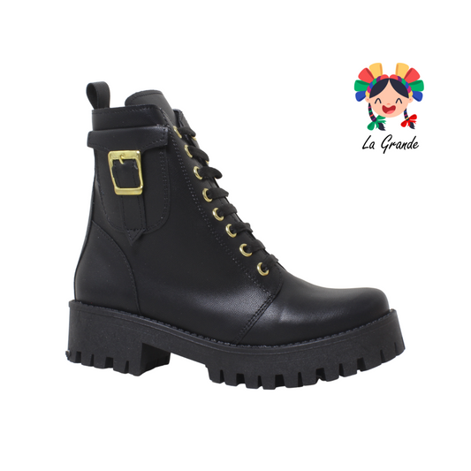 006 GABRIELA Negro Cabra Bota Urbana para Niña y Dama