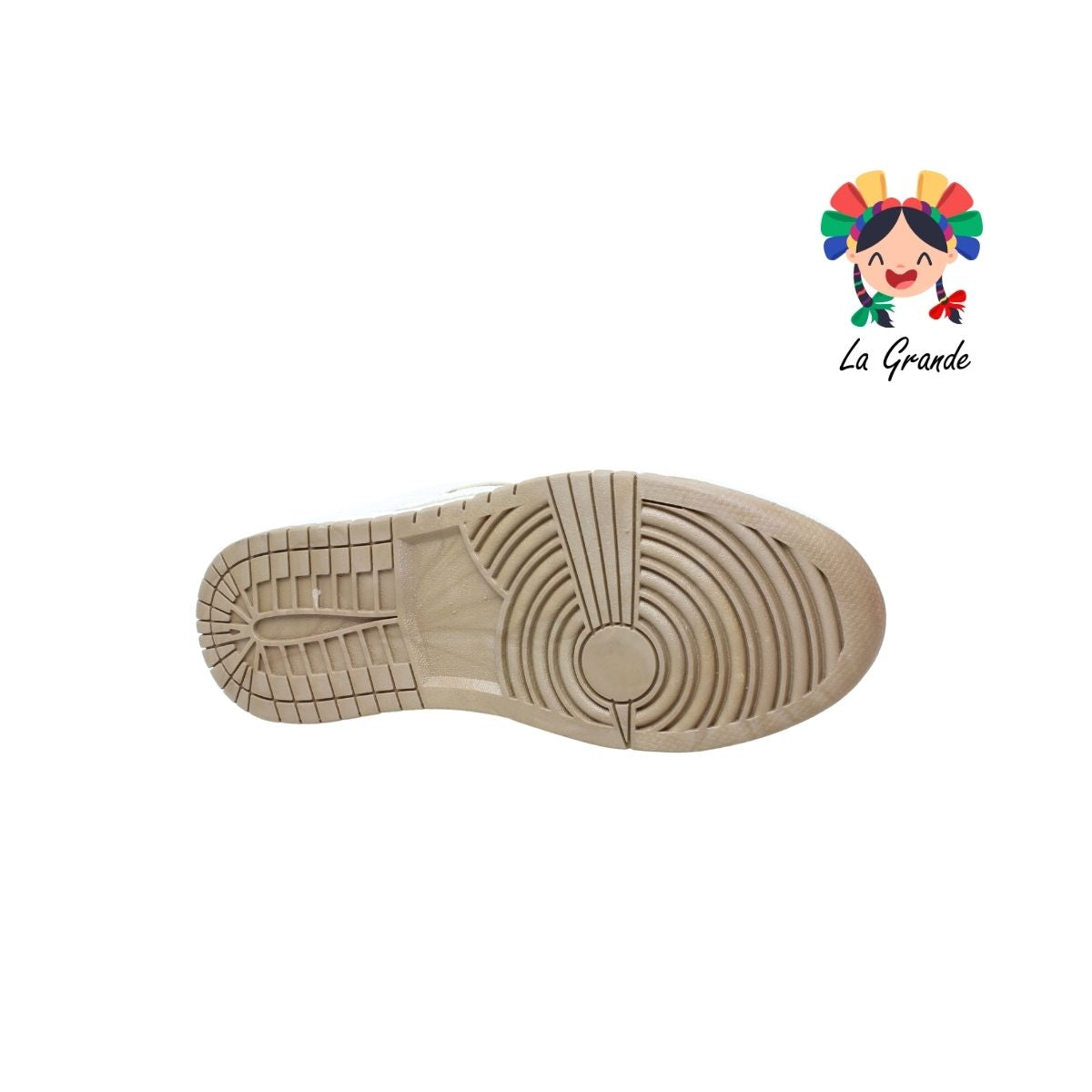 007 LERMI Beige Hueso Tenis Casual para Dama, Joven y Caballero
