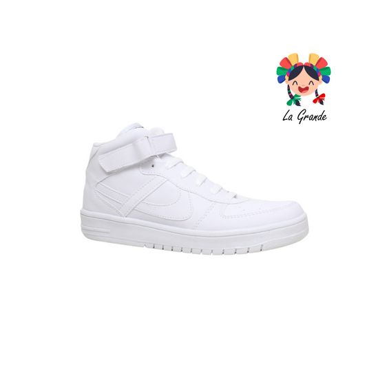 010301-PANAM Blanco Tenis Urbano Sint de Bota para Dama, Joven y Caballero Nacional Original