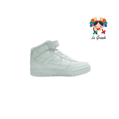 010301-PANAM Blanco Tenis Urbano Sint de Bota para Dama, Joven y Caballero Nacional Original